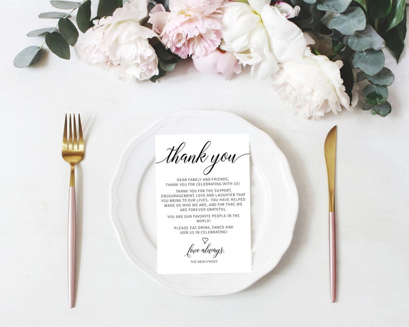 All-Ewired-Up All Ewired Up Wedding Thank You Cards, 50 Pieces, 4x6 Inch, Multicolor - Image 3